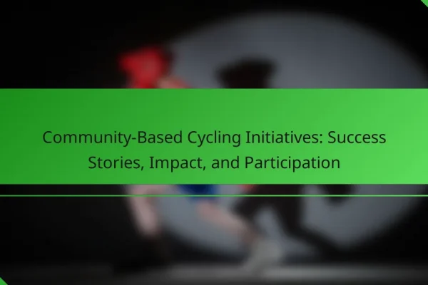 Community-Based Cycling Initiatives: Success Stories, Impact, and Participation
